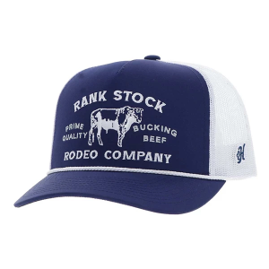 Men's Hooey Rank Stock Snapback Hat One Size Navy/White