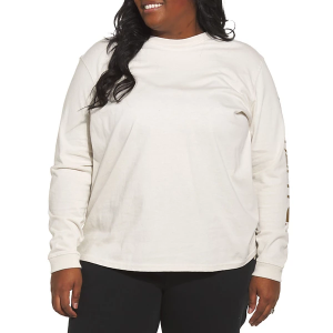 Women's Carhartt WK231 Workwear Logo Long Sleeve T-Shirt XSmall Malt/Brown