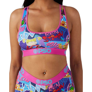 Women's PSD 90s Nick Sports Bra Large Purple