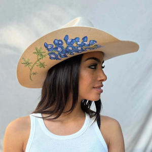Women's Wild As Heck The Bonnie Cowboy Hat Small Tan