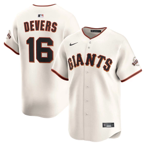 San Francisco Giants Rafael Devers #16 Nike Limited Jersey Large Coconut