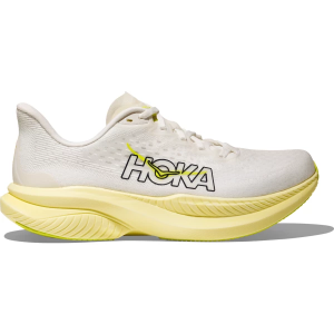 Women's HOKA Mach 6 Running Shoes 7 Regular White Neon Citrus