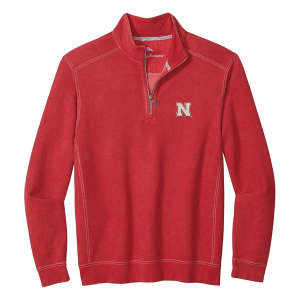 Nebraska Cornhuskers Tommy Bahama Montego 1/2 Zip 2XLarge Red
