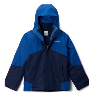 Boys' Columbia Bugaboo III Fleece Interchange 3-in-1 Jacket 2XSmall Collegiate Navy/Mountain Blue
