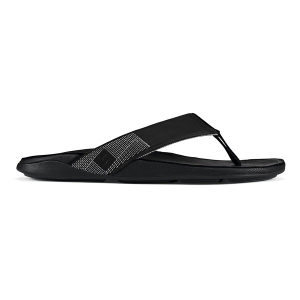 Men's OluKai Tuahine Flip Flop Sandals 8 Black/Black