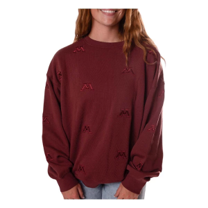 Minnesota Golden Gophers Gameday Social Women's Crew M/L Maroon