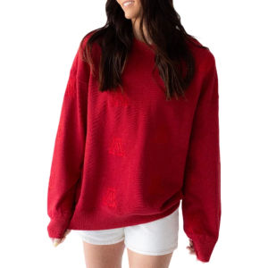 Arizona Wildcats Gameday Social Women's Crew S/M Red