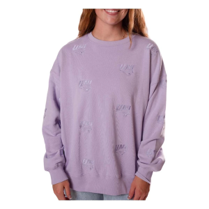 Northern Iowa Panthers Gameday Social Women's Crew S/M Lavender