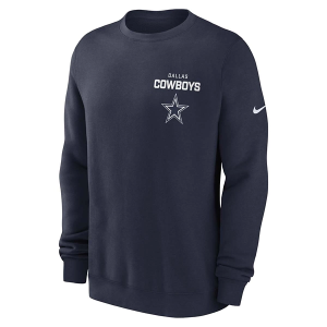 Dallas Cowboys Nike Club Crewneck 2XLarge Navy