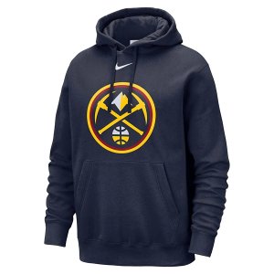 Denver Nuggets Nike Club Logo Hoodie XLarge Navy
