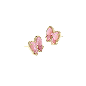 Kendra Scott Haley Bow Stud Earrings Blush