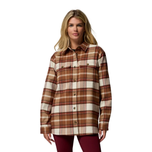 Women's Columbia Blue Point Creek(TM) Long Sleeve Shacket XSmall Camel