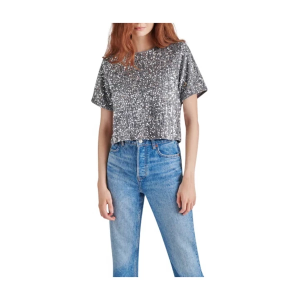 Women's Steve Madden Cressa Shirt Medium Grey