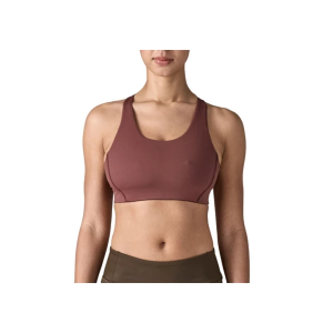 Women's Patagonia Shadowlite Mid Impact Adjustable Sports Bra Medium Dark Ruby