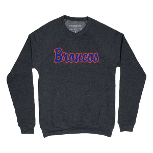 Boise State Broncos Homefield Apparel Crew Medium Charcoal