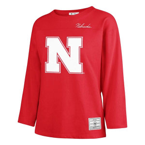 Nebraska Cornhuskers 47 Brand Women's Game Nod T-Shirt Large Red