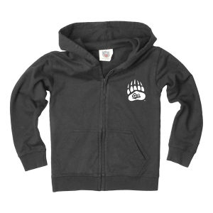 Montana Grizzlies Wes and Willy Kids Girls' Full Zip XLarge Black