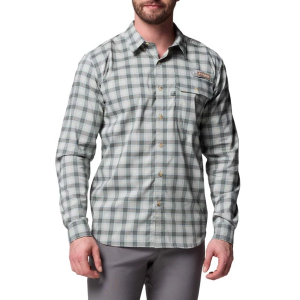 Men's Columbia Sharptail Yarn Dye Long Sleeve Button Up Shirt XLarge Pond Trible Check