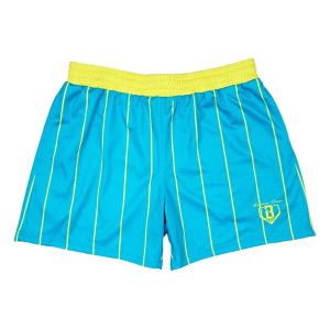 Boys' Baseball Lifestyle Jackson Olson Signature Lounge Shorts Youth XLarge Neon Pinstripes