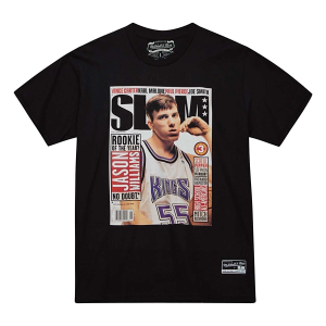Sacramento Kings Jason Williams Slam Cover Mitchell and Ness T-Shirt XLarge Black