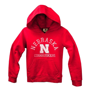 Nebraska Cornhuskers Wes and Willy Kids Hoodie XLarge Cherry