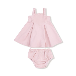 Girls' Angel Dear Cord Ruffle Dress 6/12 mo. Pink