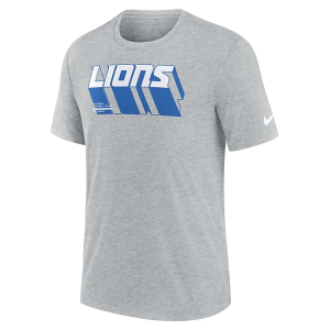 Detroit Lions Nike 2025 Logo T-Shirt Medium Dark Grey Heather