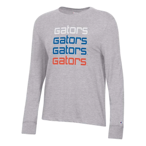 Florida Gators Champion Women's Eevee T-Shirt Large Grey