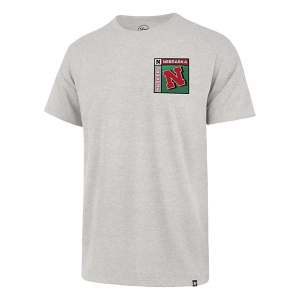 Nebraska Cornhuskers 47 Brand Chrome Plate T-Shirt 2XLarge White