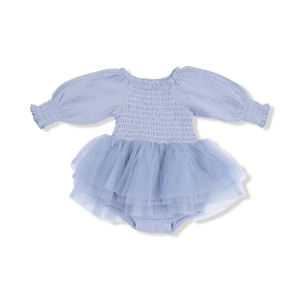 Girls' Angel Dear Smock TuTu Dress 0/6 mo. Sky Blue