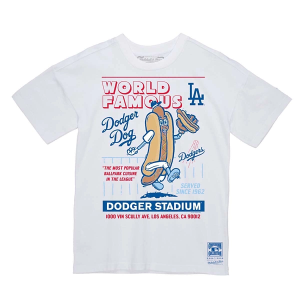 Los Angeles Dodgers Dog T-Shirt Small White