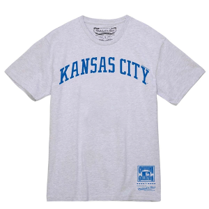 Kansas City Royals Wordmark 1 T-Shirt Large Grey Heather