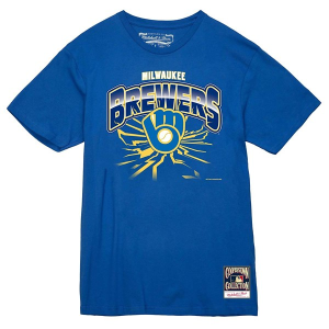 Milwaukee Brewers Earthquake T-Shirt 3XLarge Royal