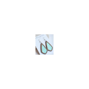 Grace & Wood Co. Emma Glitter Earrings Mint Glitter