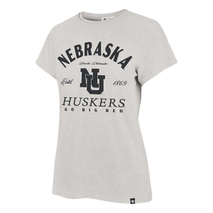 Nebraska Cornhuskers 47 Brand Women's Break Free T-Shirt XLarge Grey Heather