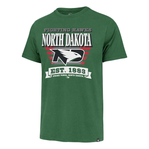 North Dakota Fighting Hawks 47 Brand Strap Splash T-Shirt Small Green