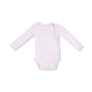 Girls Angel Dear Stripe Bodysuit 0/3 mo. Pink / Blue