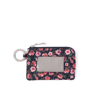 Baggallini RFID Card Case Zip Wallet Autumn Peony