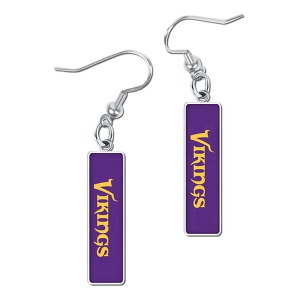 Wincraft Minnesota Vikings Rectangle Earrings