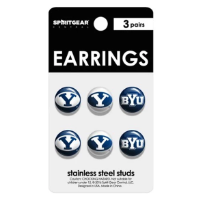 Spirit Gear Central Women's BYU Cougars Earrings