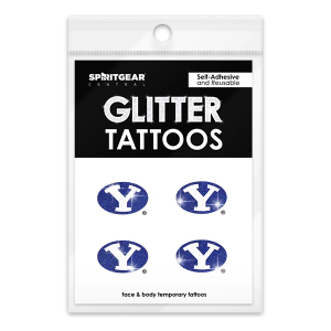 Spirit Gear BYU Cougars 4pk. Glitter Tattoos