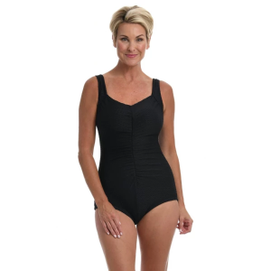 Women's Maxine Textured Spa Shirred Leg One Piece Swimsuit