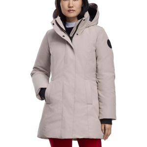 Women's Canada Goose Leslie Black Label Parka Small Limestone