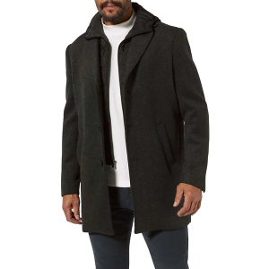 Men's 7 Diamonds Midtown Overcoat Large Charcoal