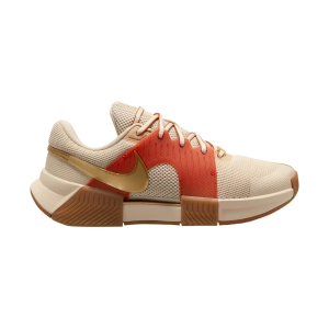 Women's Nike Zoom GP Challenge 1 PRM Tennis Shoes 9 Regular Sanddrift/Metallic Gold-Rust Factor
