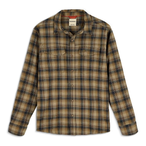 Men's Simms Gallatin Flannel Long Sleeve Button Up Shirt Large Kennebec Plaid Stone