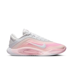 Women's Nike A'One Basketball Shoes 6.5 Regular White/Perfect Pink-Prism Pink-Pink Ice