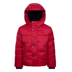 Boys' Jordan 23 Jacquard Fill Puffer Jacket 7 Gym Red