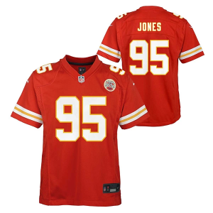 Kansas City Chiefs Chris Jones #95 Nike Game Kids' Jersey Small Red
