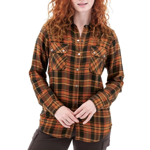Women's Aventura Emerson Plaid Long Sleeve Flannel Small Bombay Brown
